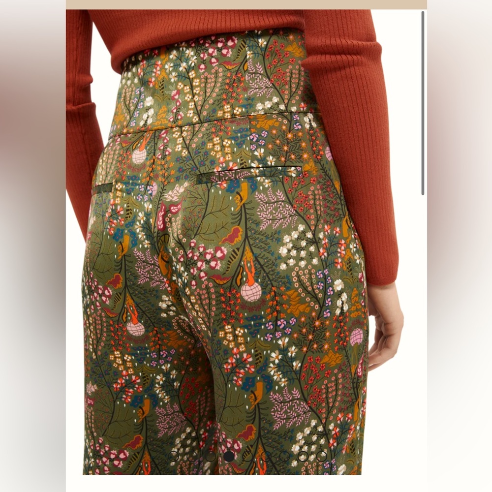 NWT Scotch & Soda botanical inspired print pants - size Small - Picture 5 of 9